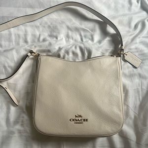brand new coach cream shoulder bag